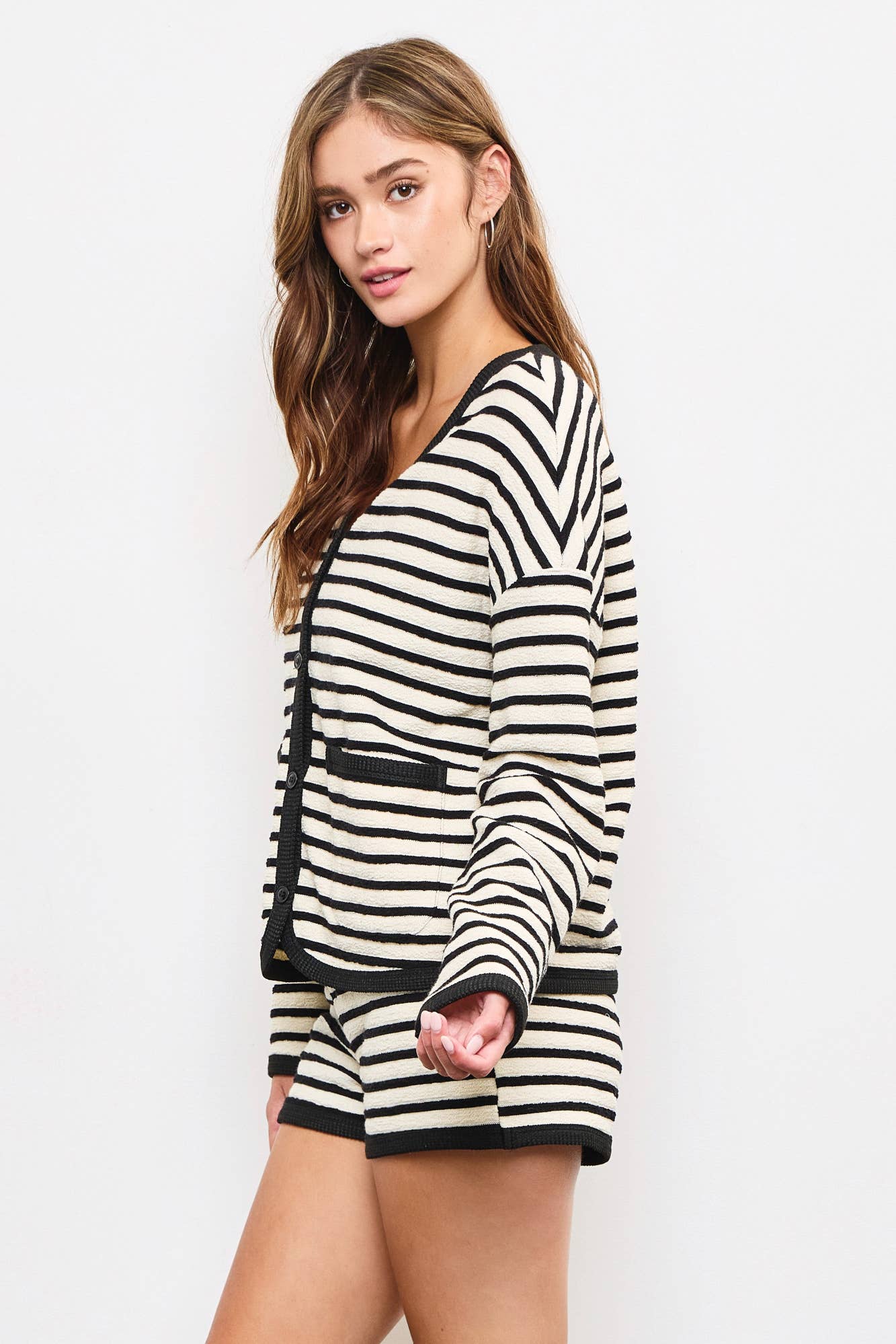 Raven Striped Cardigan