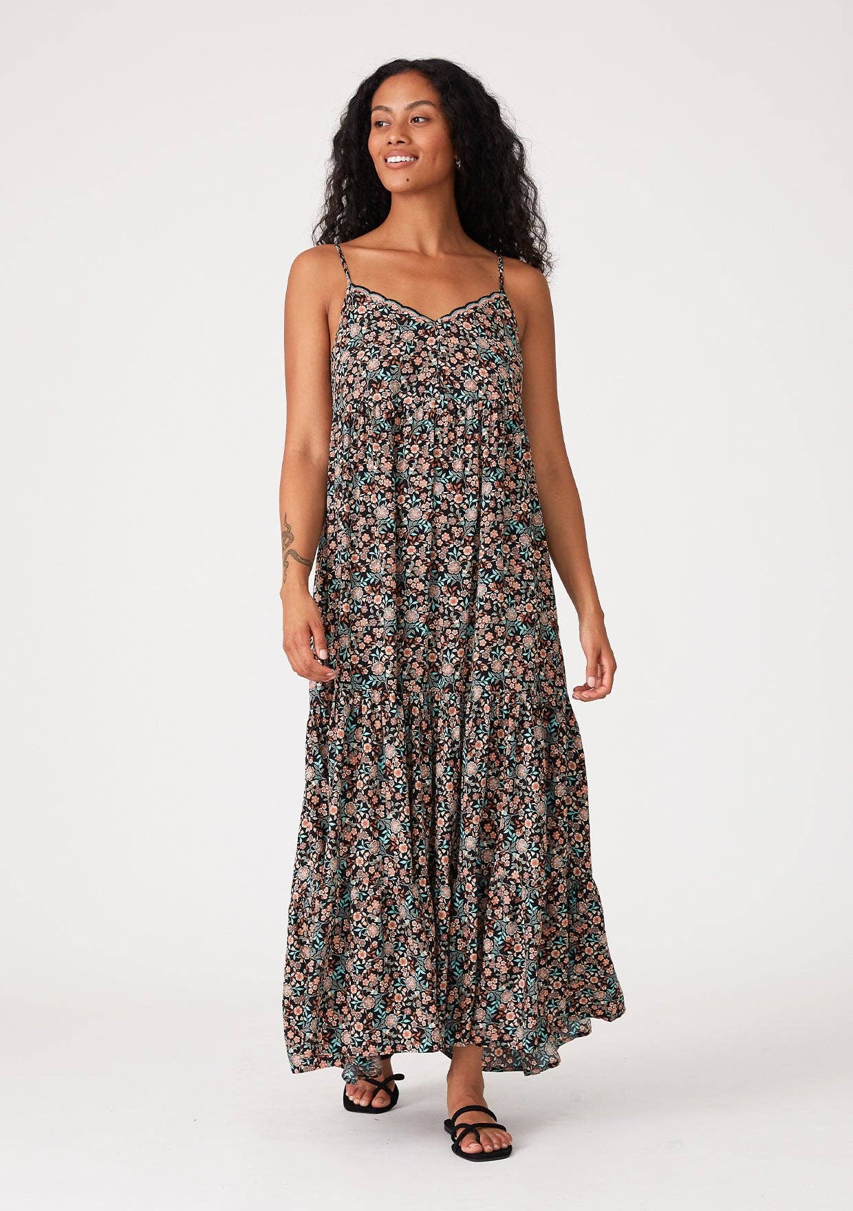 Vintage Floral Maxi Dress