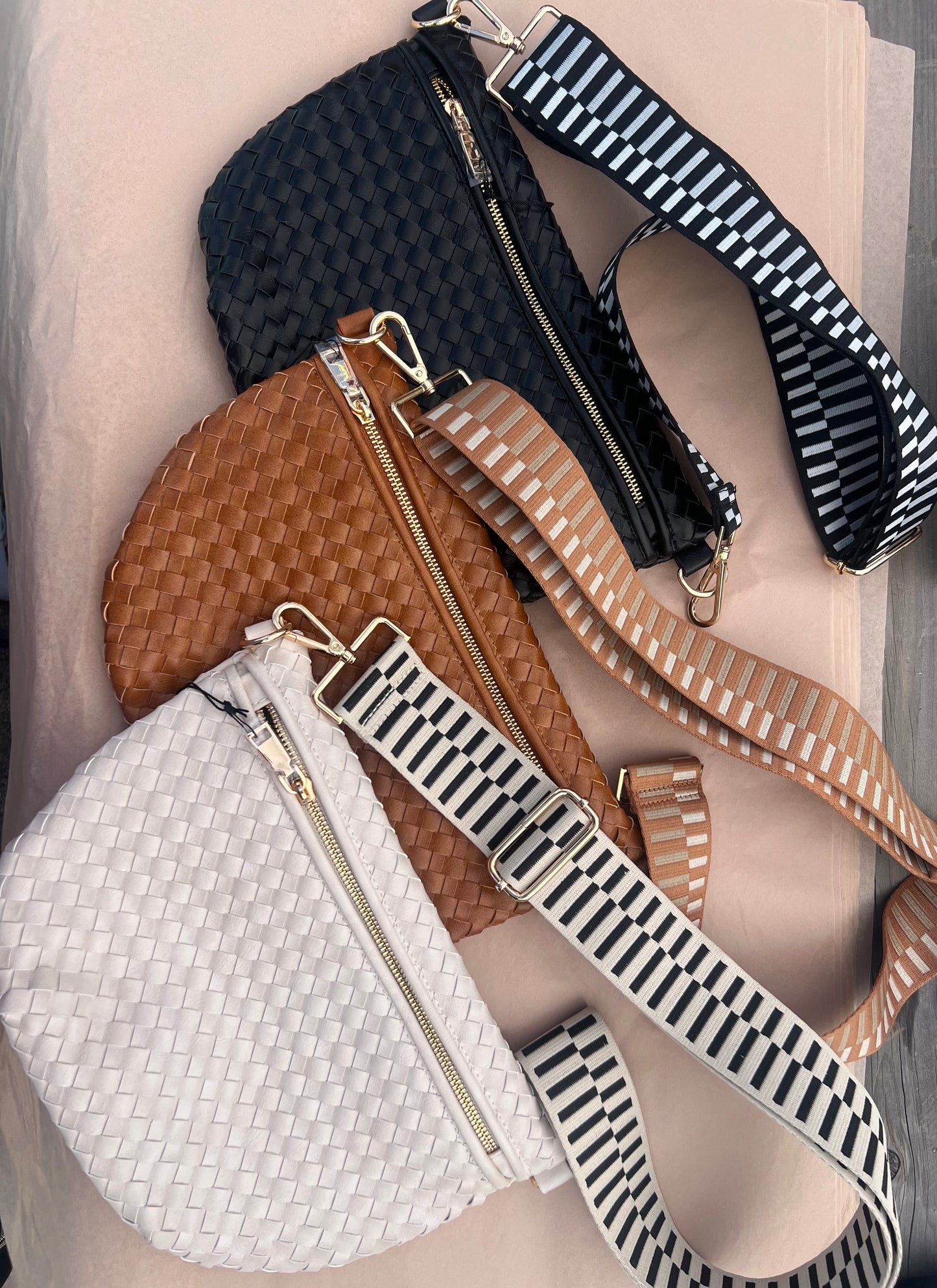 Wesley Woven Shoulder Bag