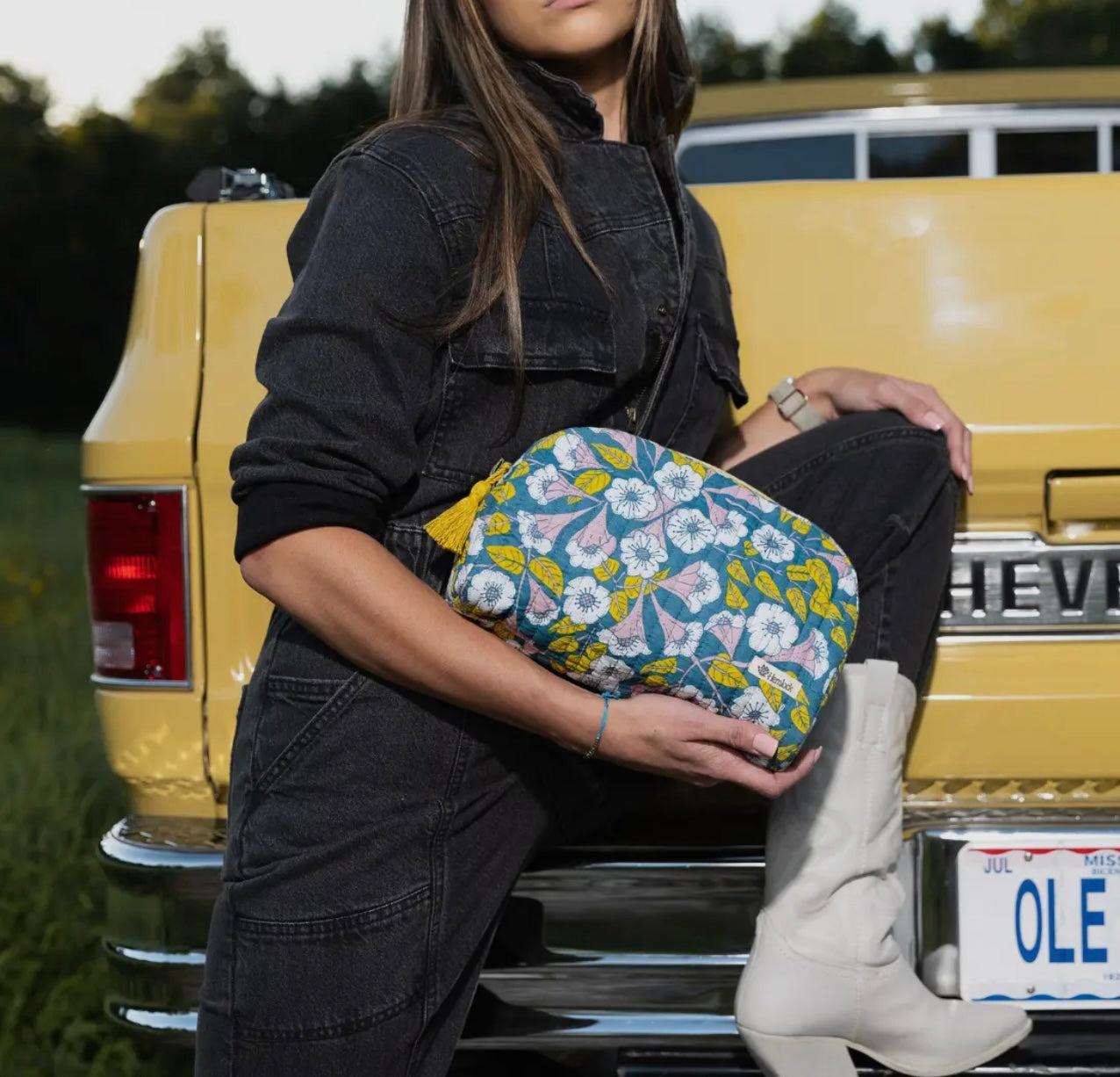 Honeysuckle Zipper Pouch