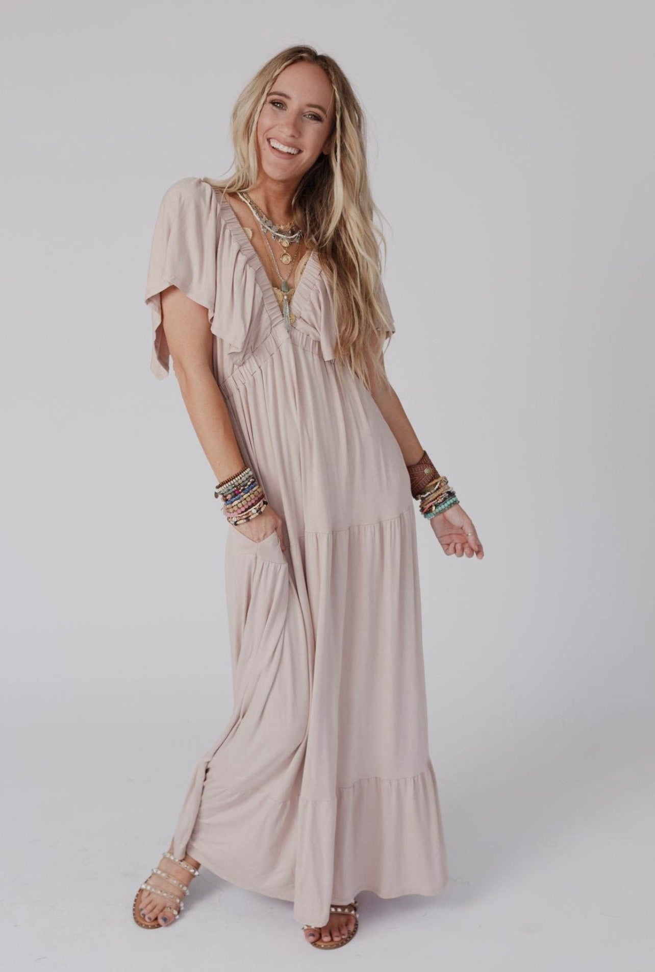 Ruffle My Feathers Maxi Dress