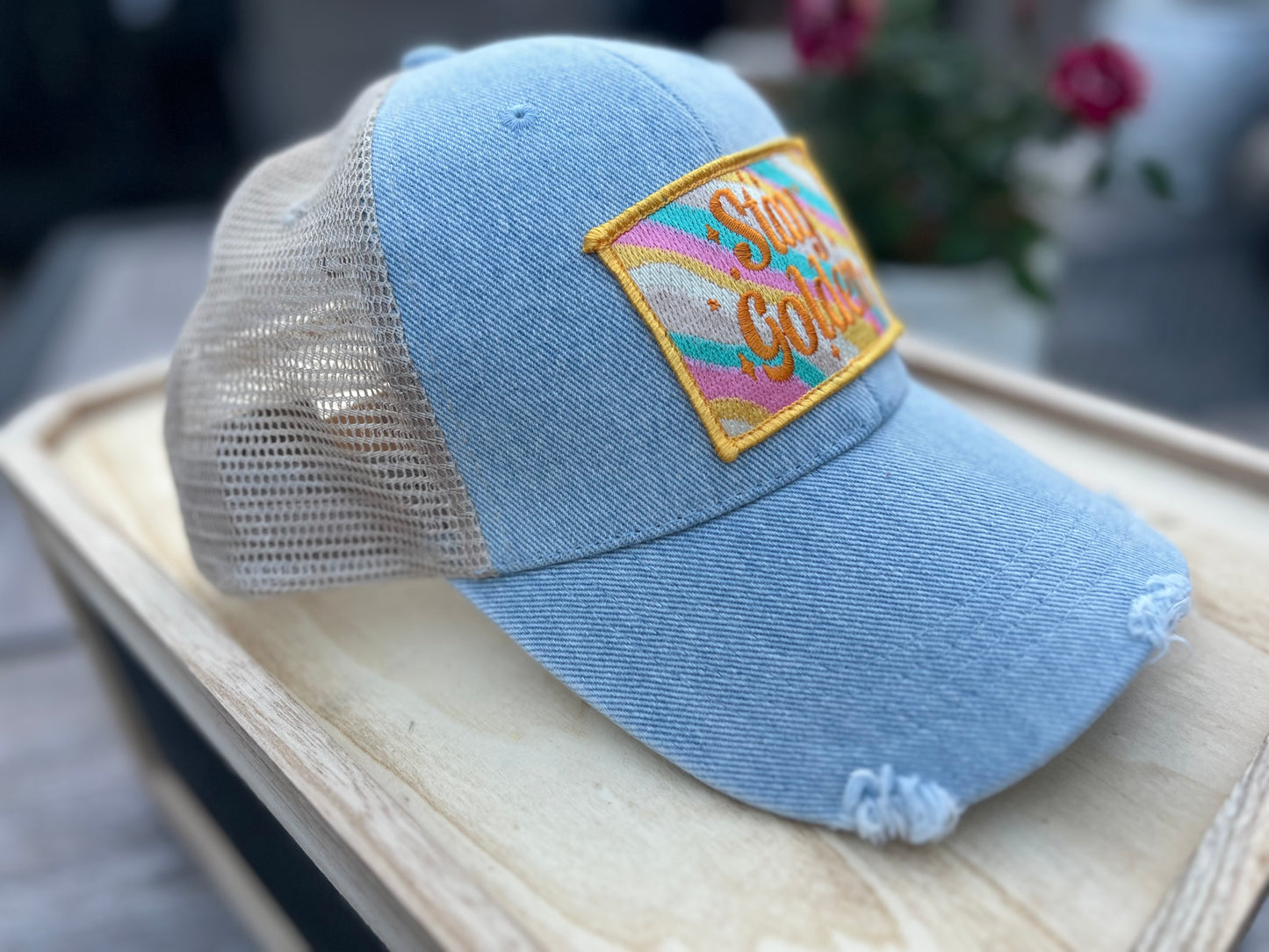 Stay Golden Denim Hat