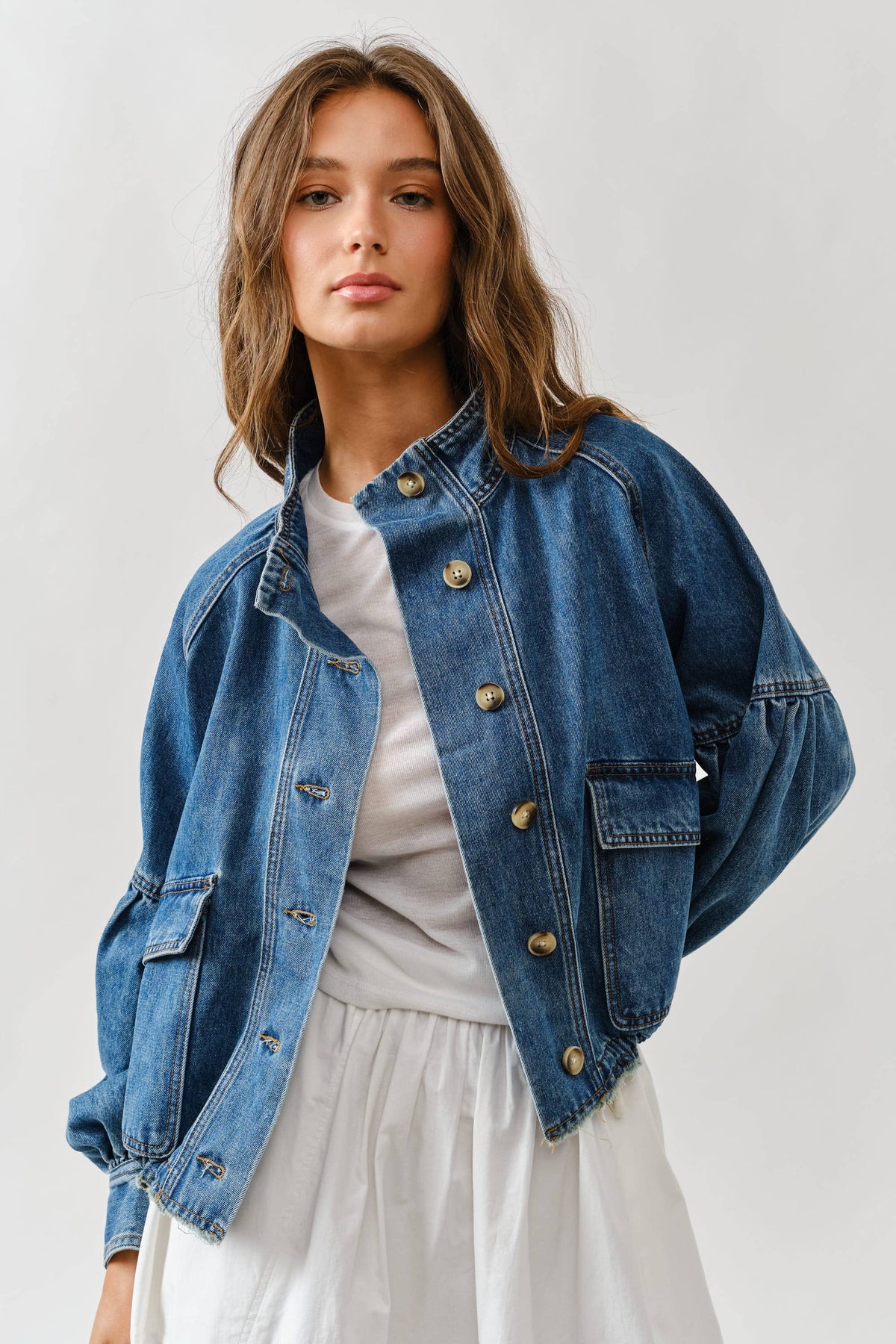 Kate Drawstring Denim Jacket