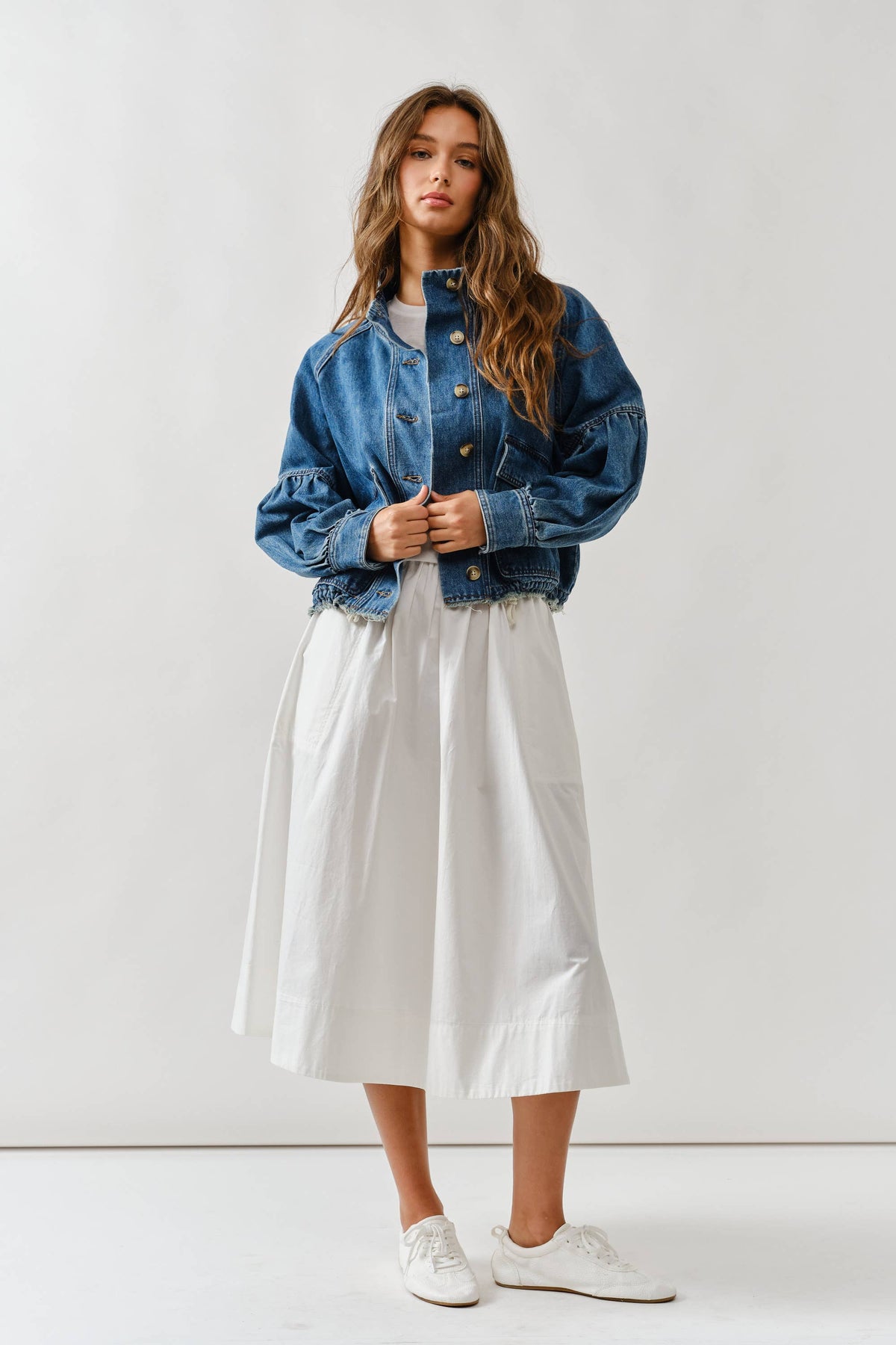 Kate Drawstring Denim Jacket