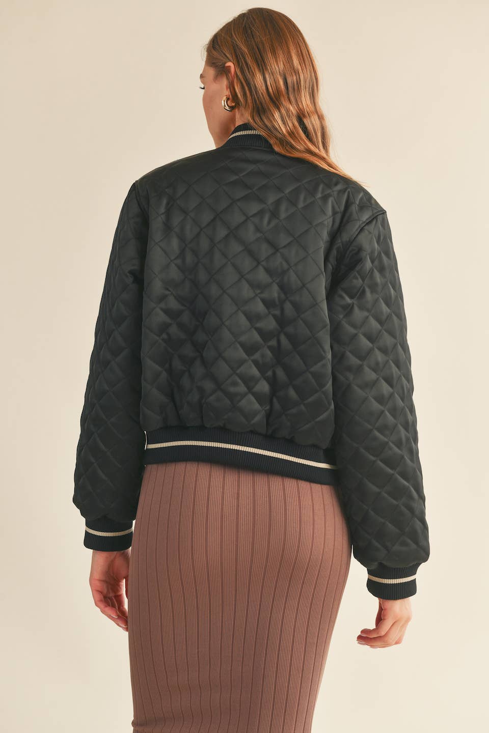 Chelsea Quilted Bomber Jacket