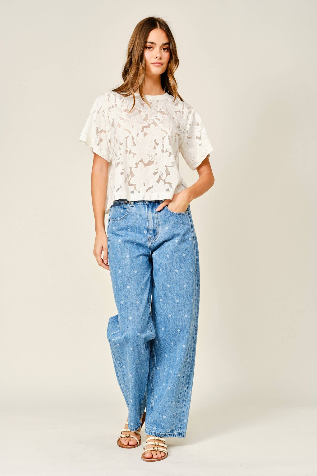 Adeline Lace Floral Blouse