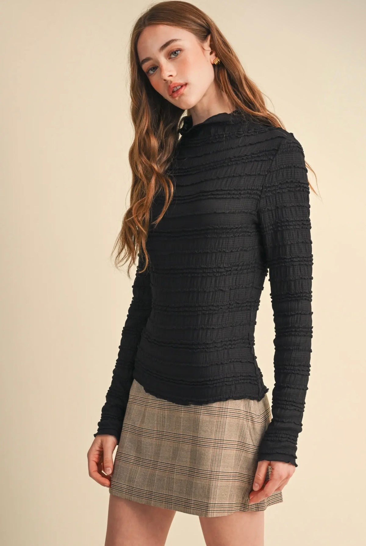 Jillian Sheer Fitted Top
