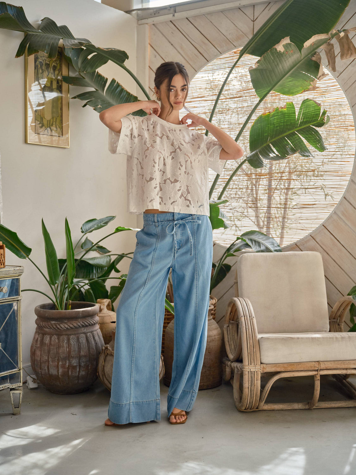 Adeline Lace Floral Blouse