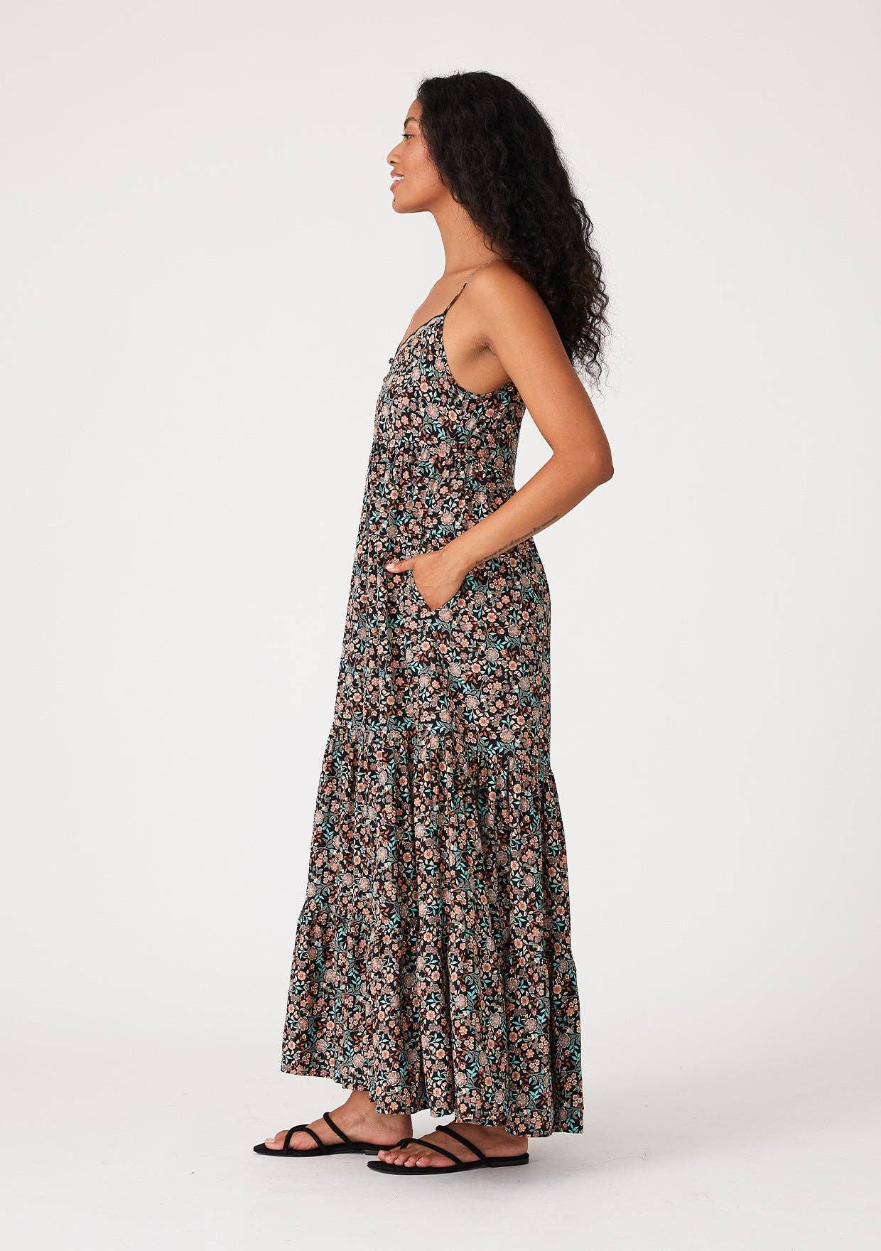 Vintage Floral Maxi Dress