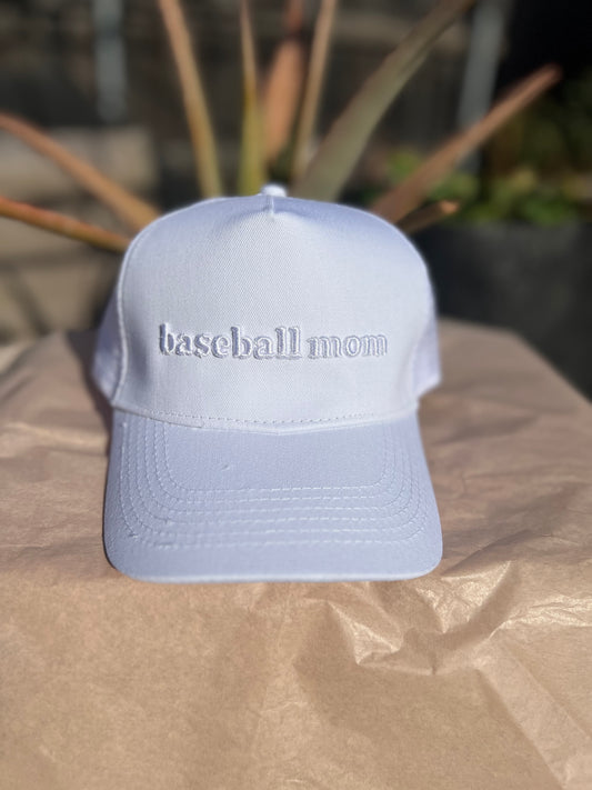 Baseball Mom Snapback Hat
