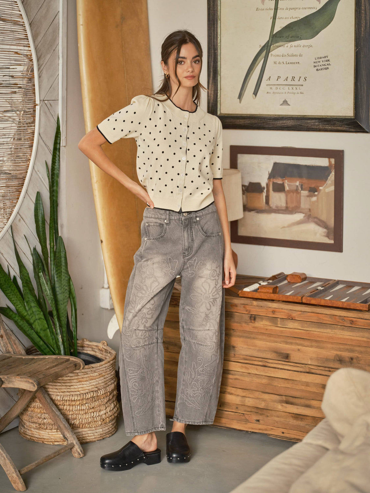Amber Polka Dot Cardigan