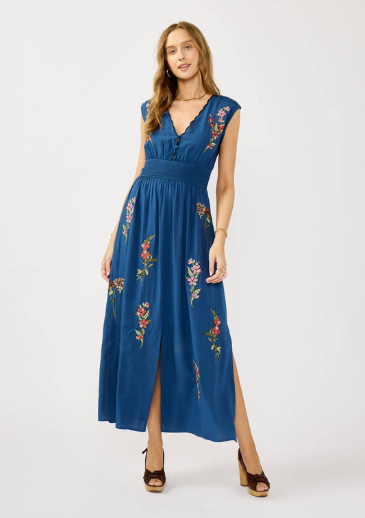 Floral Embroidered Maxi Dress