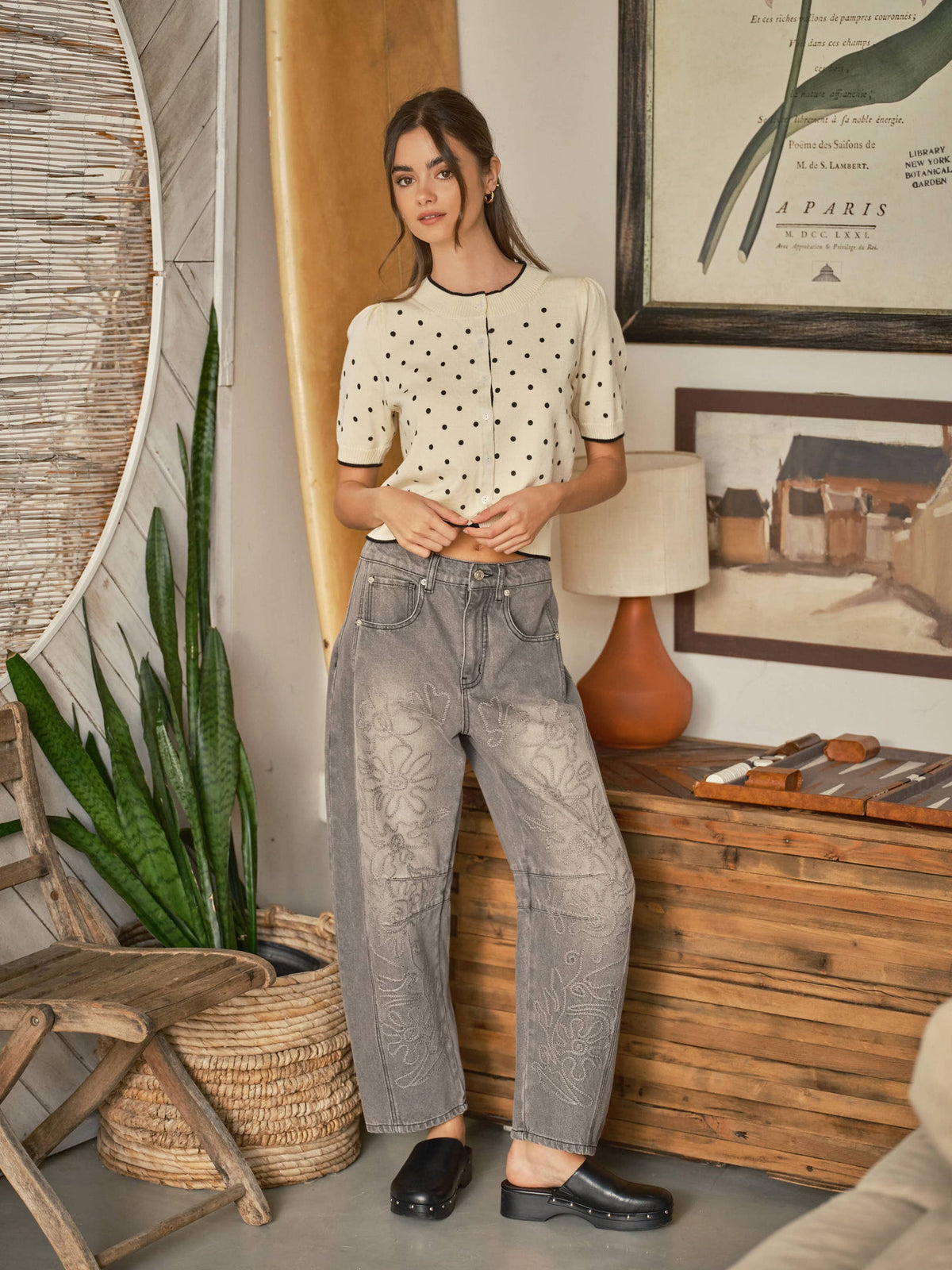 Amber Polka Dot Cardigan