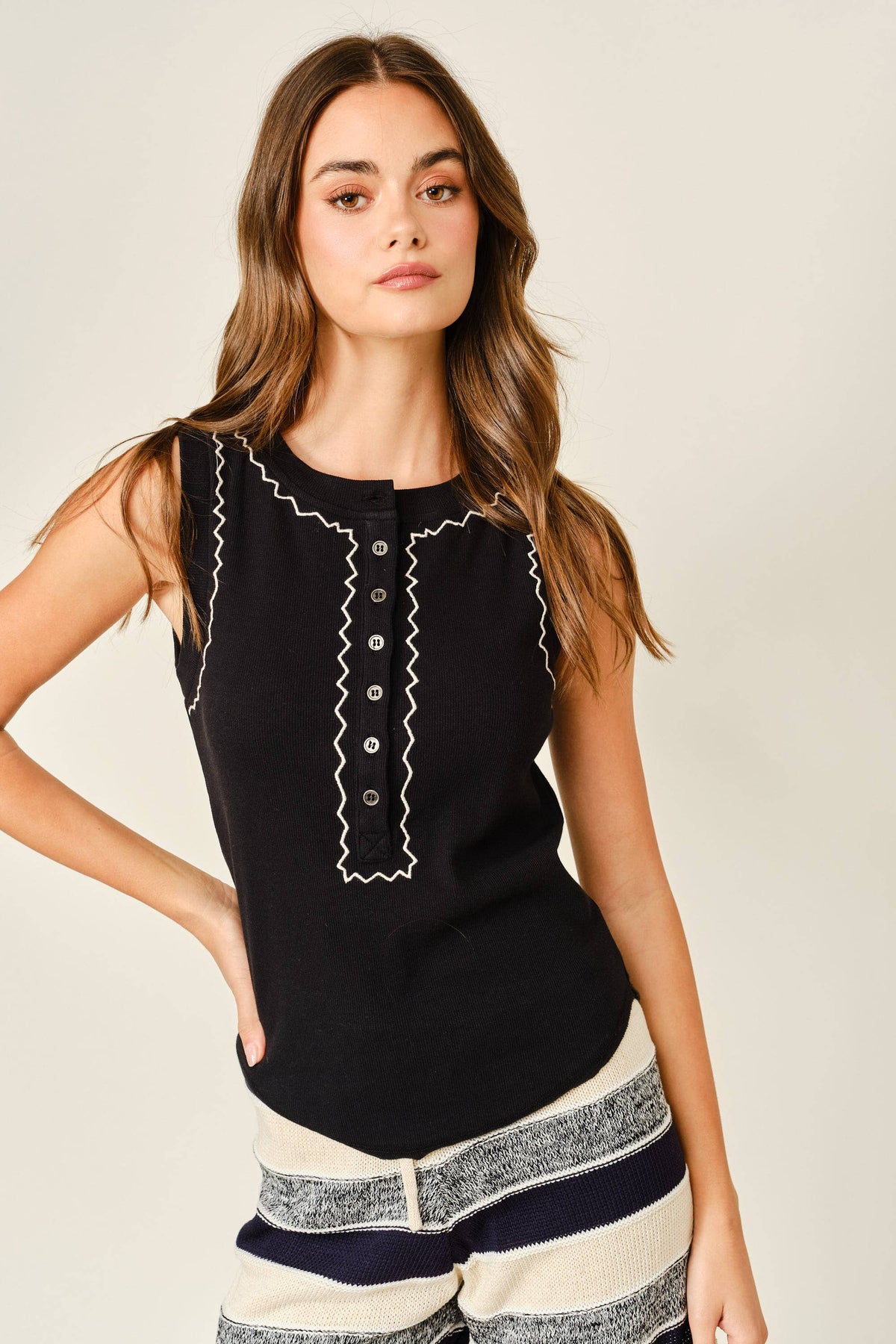 Texas Button Down Tank