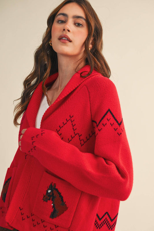 Horsing Around Knit Cardigan