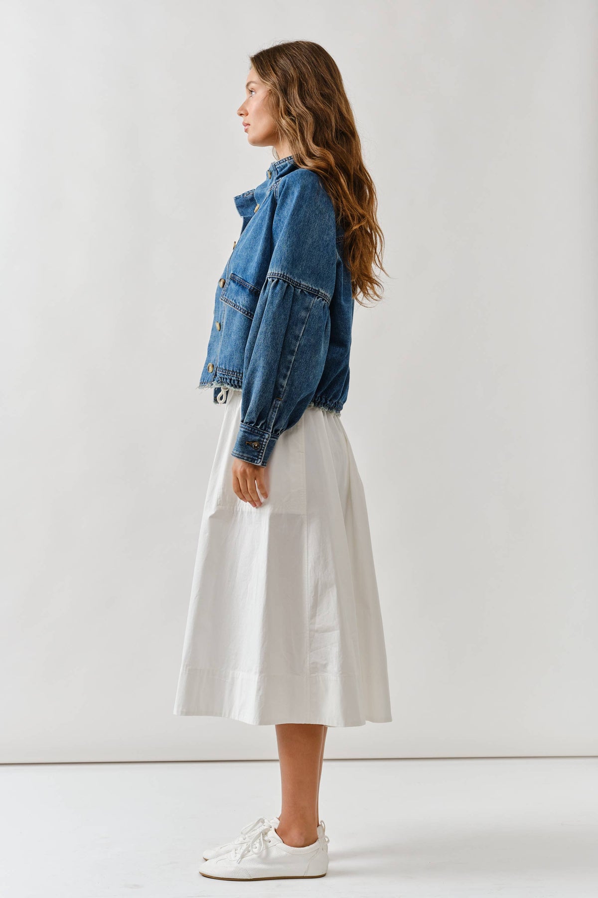 Kate Drawstring Denim Jacket