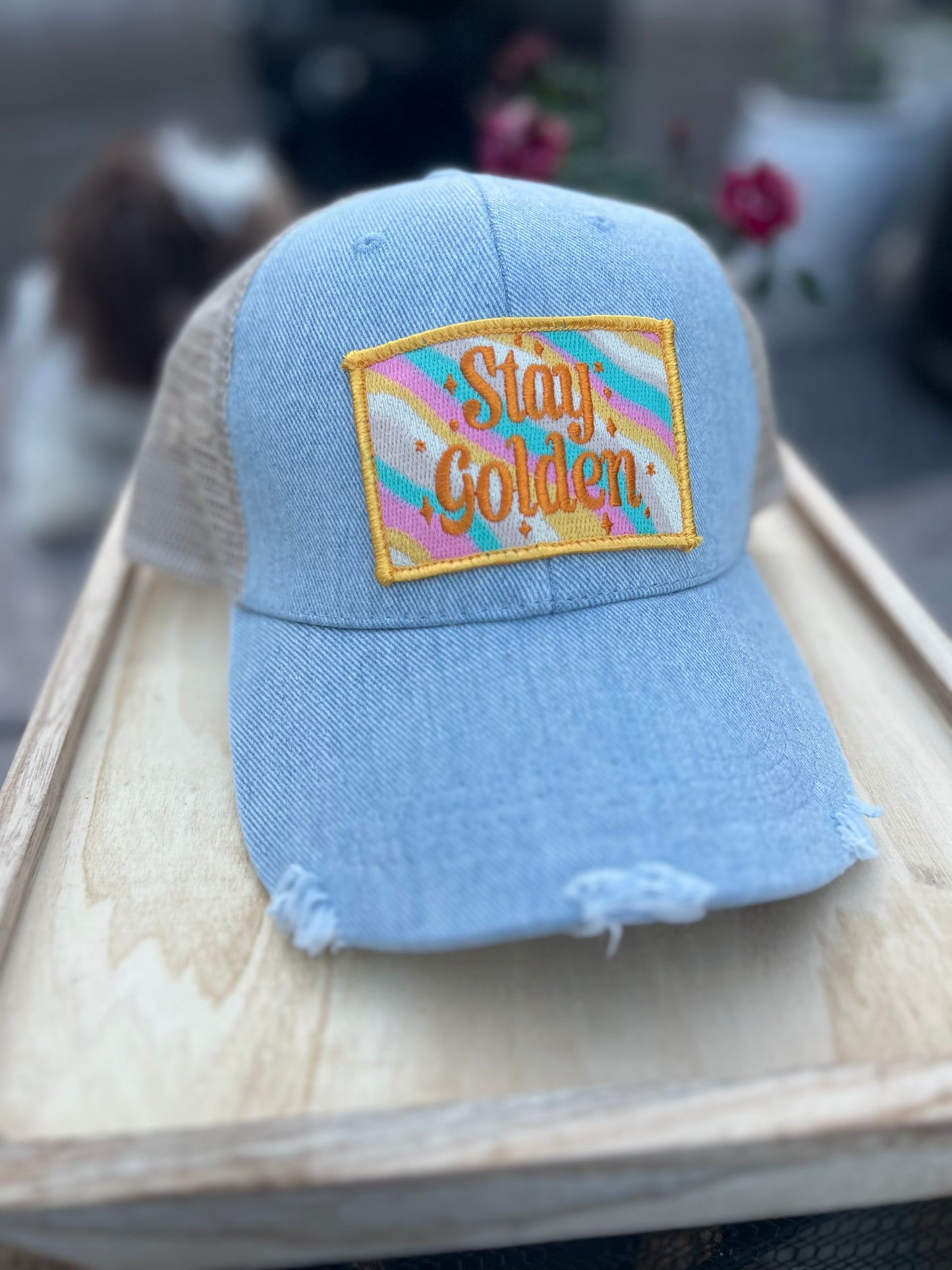 Stay Golden Denim Hat