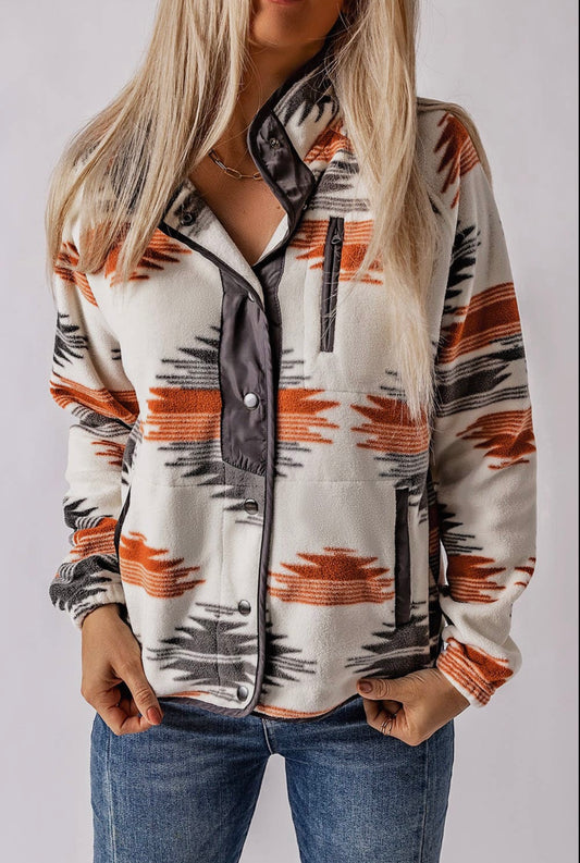 Western Sunsets Fleece Jacket